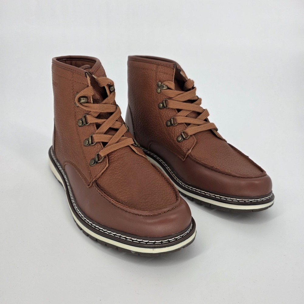XRAY Footwear Boot Men's‎ 9 Faux Leather Lace Up Casual Ankle Shoes Brown
